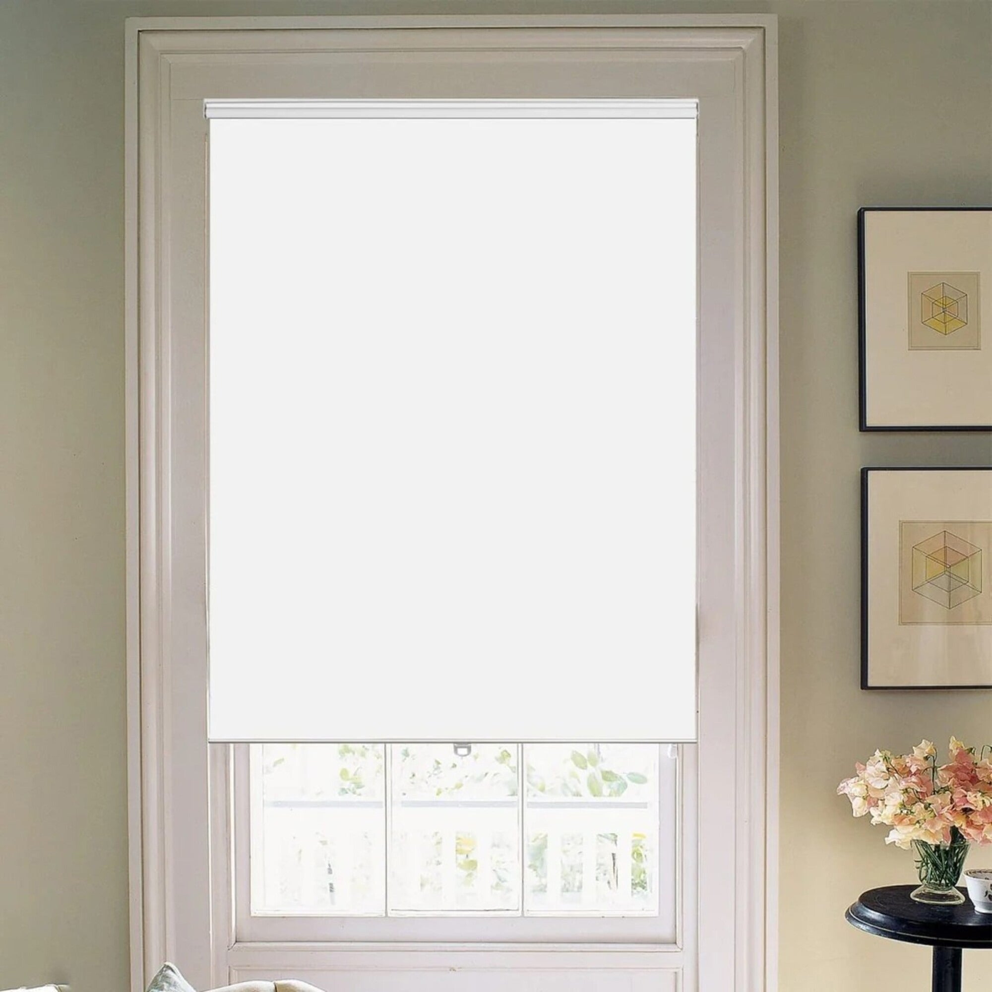 Blackout Roller Shade for Windows 47 x 75 inch – 100% Light Blocking, Thermal Insulated Window Blind with Chain Cord, UV Protection & Privacy, Waterproof 4-Layer Coating Fabric for Home, Office – Ivory White Blackout Roller Shade for Windows 47 x 75 inch – 100% Light Blocking, Thermal Insulated Window Blind with Chain Cord, UV Protection & Privacy, Waterproof 4-Layer Coating Fabric for Home, Office – Ivory White